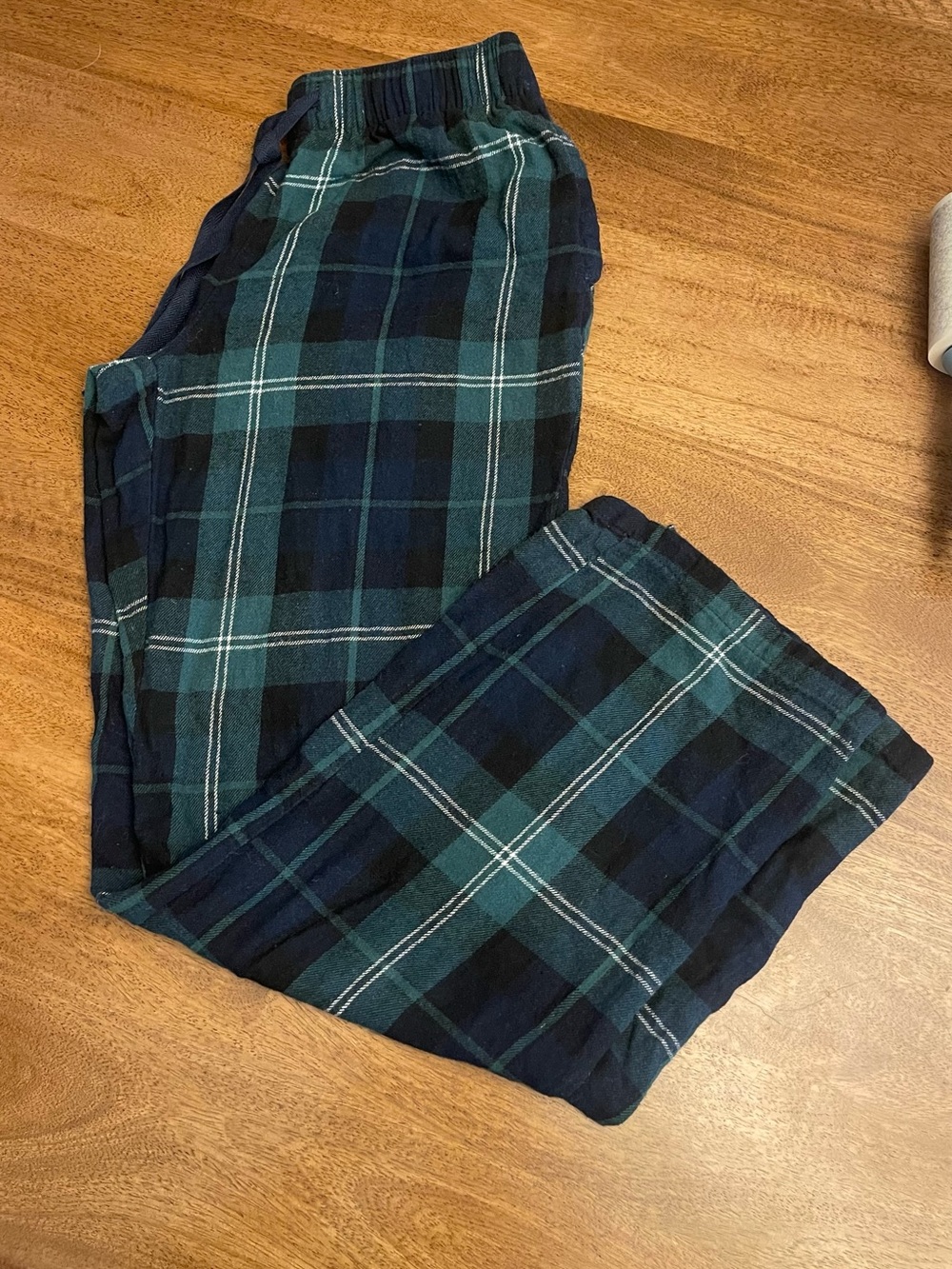 Old Navy Women's Plaid Pajama Pants - Navy & Green